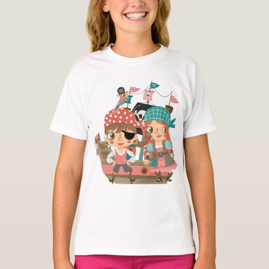 T-shirt Pirates Girly (Devant)