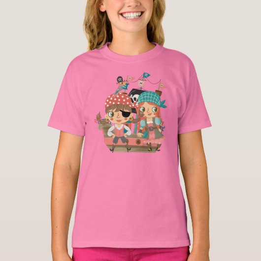 T-shirt Pirates Girly (Devant)