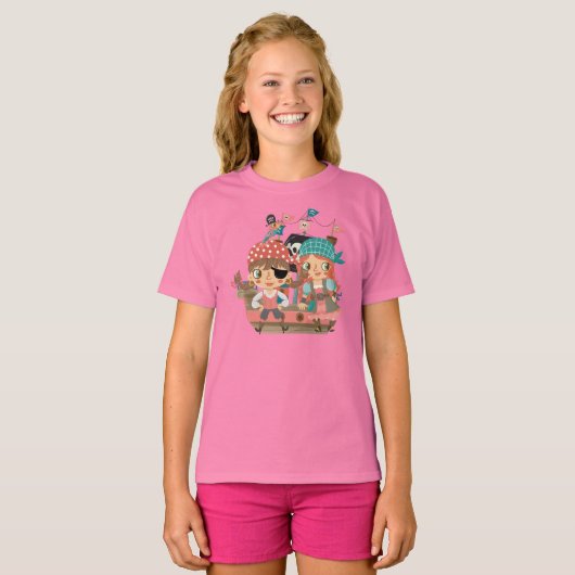 T-shirt Pirates Girly (Devant entier)