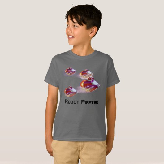 T-shirt Pirates robotiques (Devant entier)