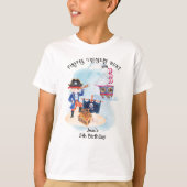 T-shirt Pirates Treasure Hunt Adventure Map Anniversaire d (Devant)