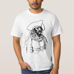 T-shirt Pirates Vintage, un croquis de boucanier par Howar