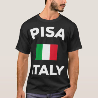 T-shirt Pisa Italy Italian Flag City