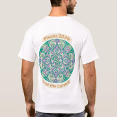 T-shirt Pisces 2026 Pastel Fish Mandala | Trust the Curren (Dos)