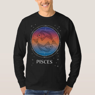 T-shirt Pisces Dreams Colorful Celestial Pisces Zodiac