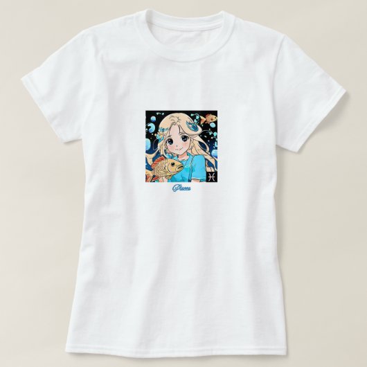 T-shirt Pisces Girl (Design devant)