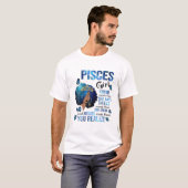 T-shirt Pisces Girl En Sait Plus Qu'Elle Dit Reine Noire M (Devant entier)