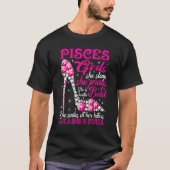 T-shirt Pisces Girl Like A Boss In Control Diamond Shoes F (Devant)