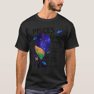 T-shirt Pisces Queen Afro Melanin Fille Anniversaire Pour