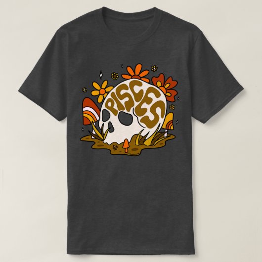 T-shirt Pisces Skull (Design devant)