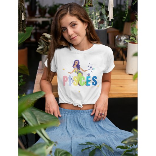 T-shirt Pisces Zodiac Sirène