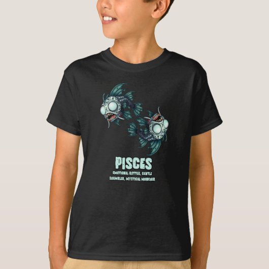 T-shirt Pisces Zombie (Devant)