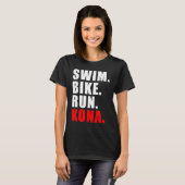 T-SHIRT PISCINE À VÉLO EXÉCUTION KONA 2023 MENS TRIATHLÈTE (Devant entier)