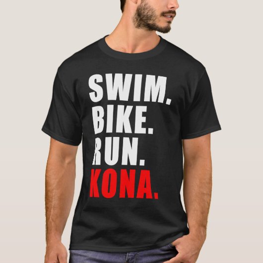 T-SHIRT PISCINE À VÉLO EXÉCUTION KONA 2023 MENS TRIATHLÈTE (Devant)