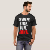 T-SHIRT PISCINE À VÉLO EXÉCUTION KONA 2023 MENS TRIATHLÈTE (Devant entier)