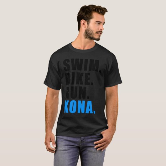 T-SHIRT PISCINE À VÉLO EXÉCUTION KONA 2023 MENS TRIATHLÈTE (Devant entier)