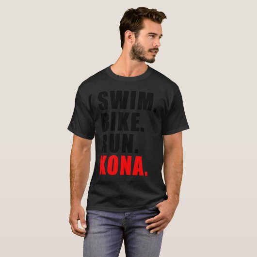 T-SHIRT PISCINE À VÉLO EXÉCUTION KONA 2023 MENS TRIATHLÈTE (Devant entier)