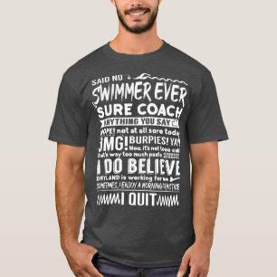 T-shirt Piscine competitive Quotes Swimmer Beach Lover