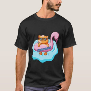 T-shirt piscine de chat vitres d'été Conception amoureux