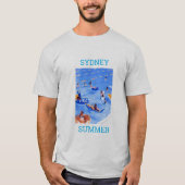 T-shirt Piscine d'été de Sydney Voyage Australie (Devant)