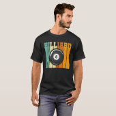 T-shirt Piscine graphique rétro Billard Snooker Billard Cu (Devant entier)