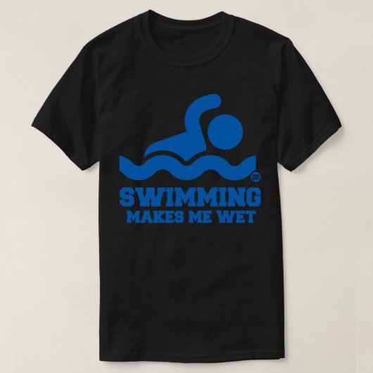 T-SHIRT PISCINE HUMIDE (Design devant)