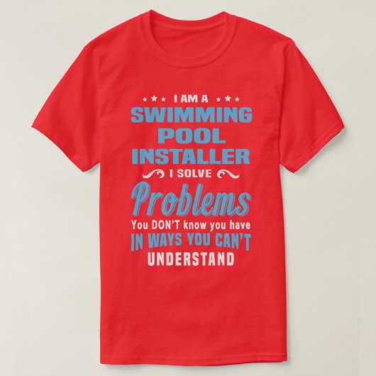 T-shirt Piscine Installer 2 (Design devant)