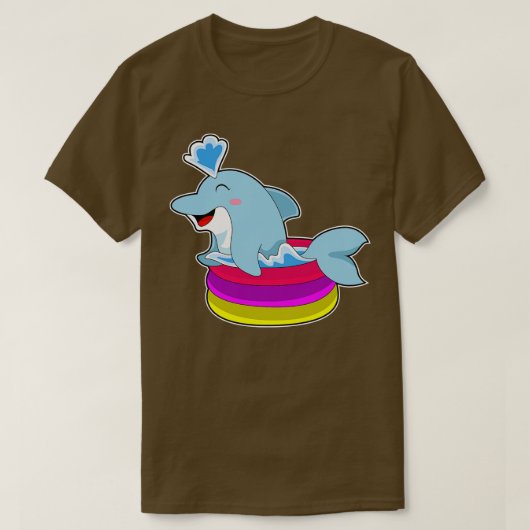 T-shirt Piscine pour enfants Dolphin (Design devant)