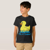 T-shirt Piscine - Sauveteur nage canard en caoutchouc cu (Devant entier)
