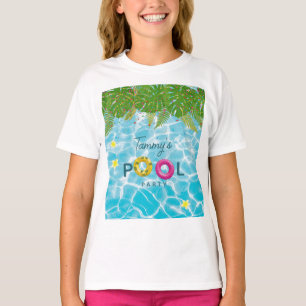 T-shirt Piscine tropicale Piscine de fête Anniversaire