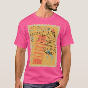 T-shirt Pise Toscane Italie Postage Timbre désorganisé