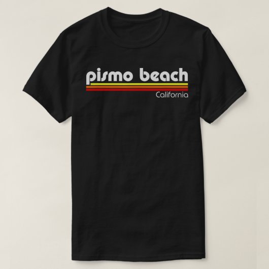 T-shirt Pismo Beach California Retro (Design devant)