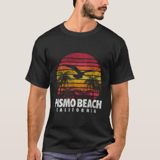 T-shirt Pismo Beach Vintage California Retro Sunset Hommes