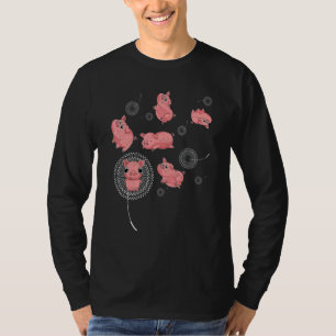 T-shirt Pissenlit Cochon Mignon   Animal de Ferme   Porc d