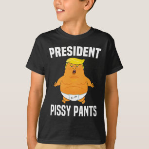 T-shirt Pissy Pants Funny Baby Trump