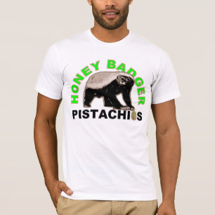 T-shirt pistaches de blaireau de miel
