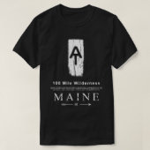 T-shirt Piste Appalachian Blaze 100 Mile Wilderness Maine (Design devant)