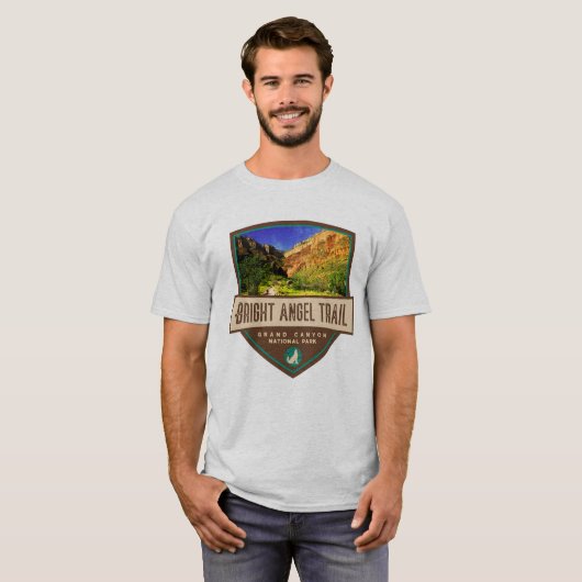 T-shirt Piste Bright Angel, Parc national du Grand Canyon (Devant entier)