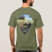 T-shirt Piste côtière de l'Oregon (pointe de flèche) (Dos)