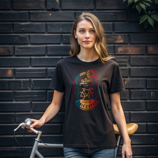 T-shirt Piste cyclable Retro Erie Canal.