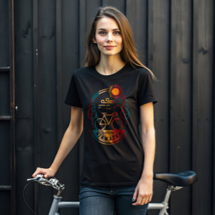 T-shirt Piste cyclable Retro Hiawatha