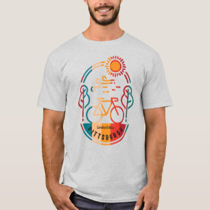 T-shirt Piste cyclable Retro Pittsburgh