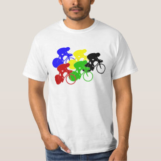 T-shirt Piste cycliste cycliste cyclistes