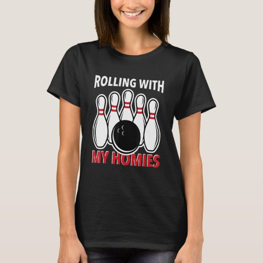 T-shirt piste de bowling dire 9 (Devant)