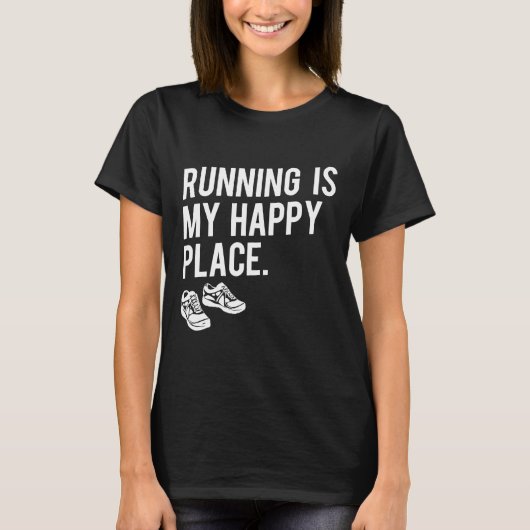 T-shirt Piste De Course Et Runner Sur Le Terrain (Devant)