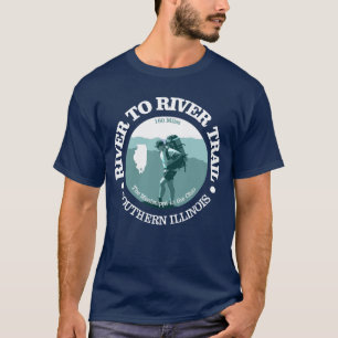 T-shirt Piste de la rivière à la rivière (T)