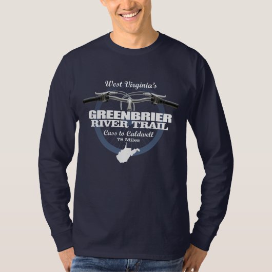 T-shirt Piste de la rivière Greenbrier (H2) (Devant)