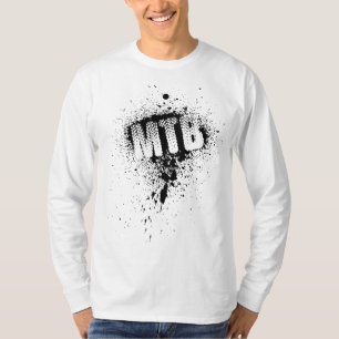 T-shirt Piste de Pneus MTB Au Large De La Montagne De La C