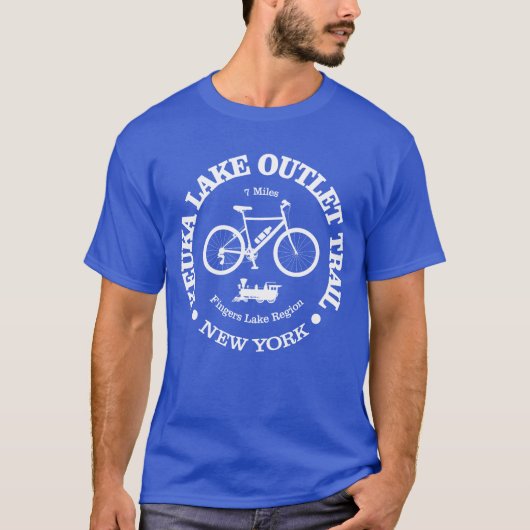 T-shirt Piste de sortie du lac Keuka (cyclisme) (Devant)