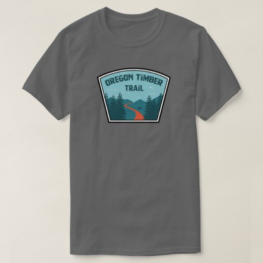 T-shirt Piste du bois de l'Oregon (Design devant)